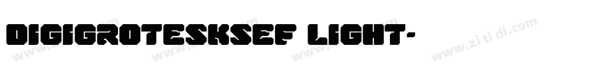 DigiGroteskSEF Light字体转换